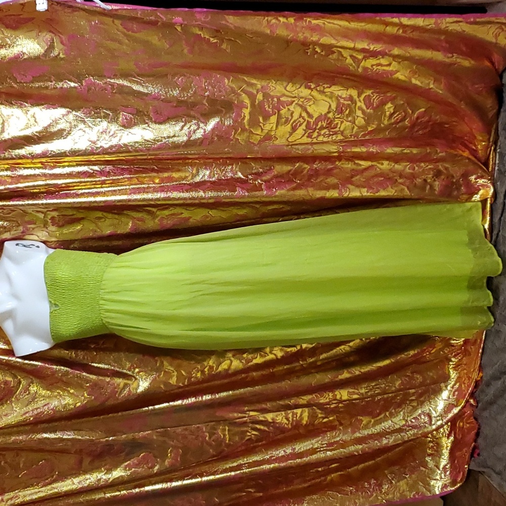 M-2x Lime green dress